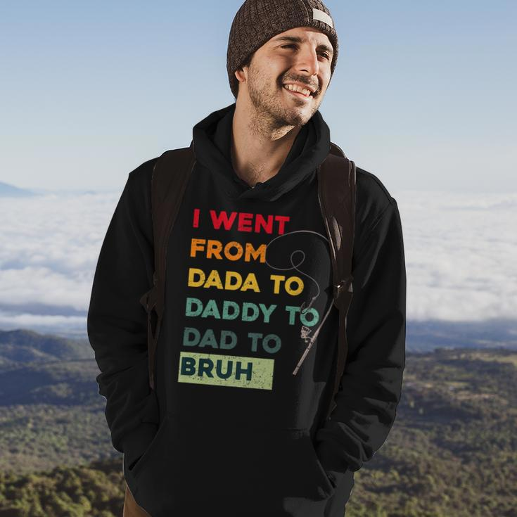 Funny Fishing Fathers Day From From Dada Daddy Dad Bruh Hoodie Lifestyle