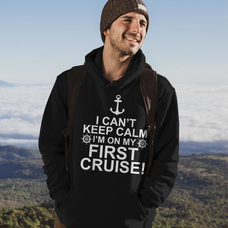 Funny I Cant Keep Calm First Cruise Cruising Vacation Hoodie Lifestyle