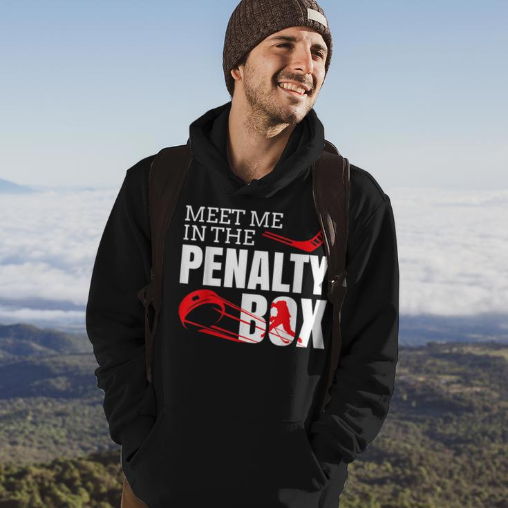 Funny Ice Hockey Meet Me In The Penalty Box Hockey Funny Gifts Hoodie Lifestyle
