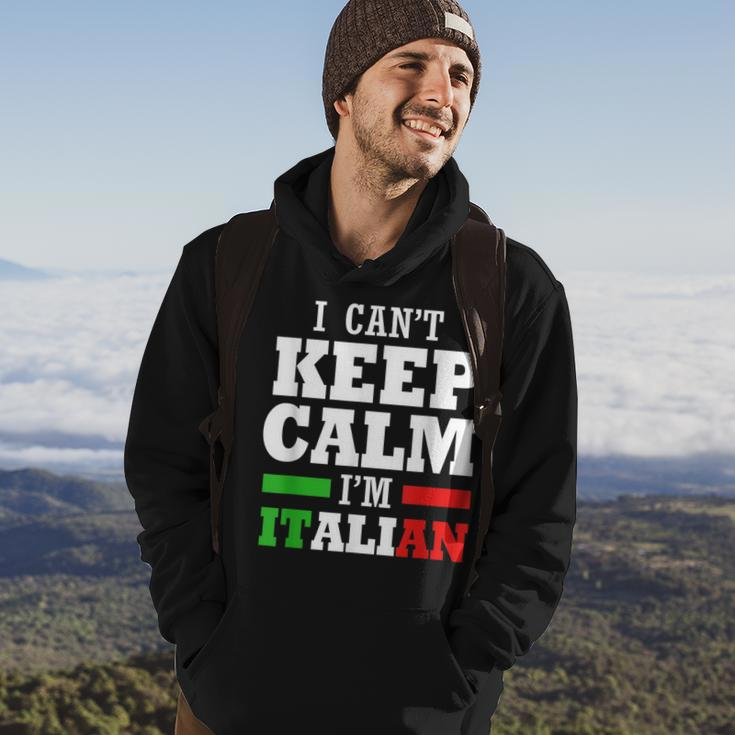 Funny Italy I Cant Keep Calm Im Italian Hoodie Lifestyle