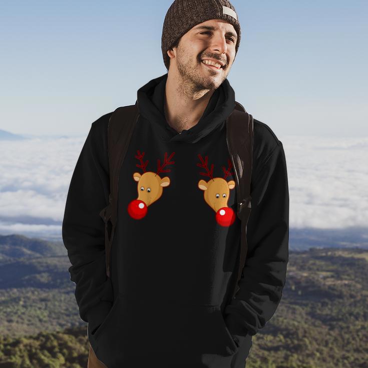 Reindeer boob hot sale xmas jumper