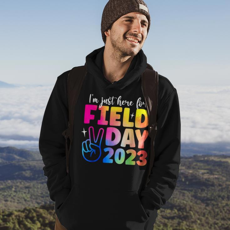 Funny School Field Day 2023 Im Just Here For Field Day Hoodie Lifestyle