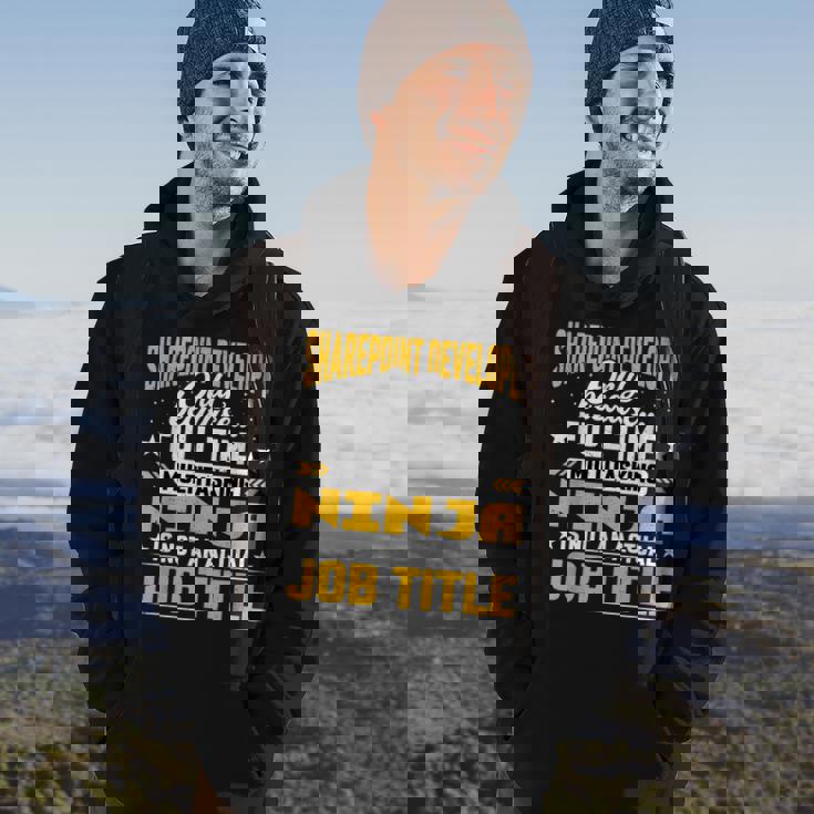 Funny Sharepoint Developer Job Title Hoodie Lifestyle