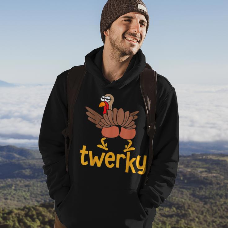 Thanksgiving Turkey Twerky Family Matching Youth Hoodie Lifestyle