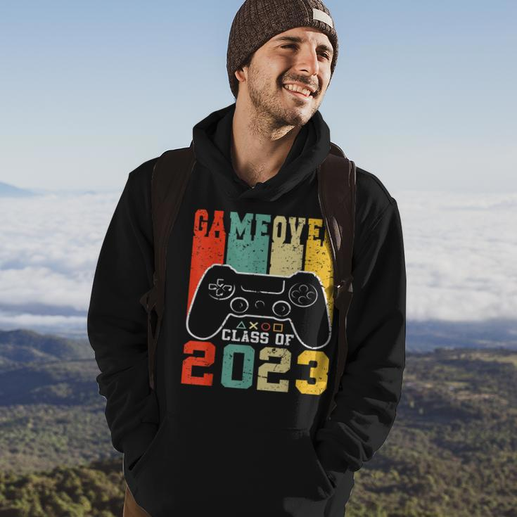Game Over Class Of 2023 Video Games Vintage Graduation Gamer Hoodie Lifestyle