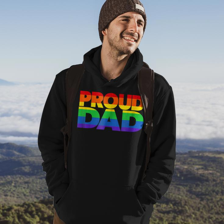 Gay Pride Proud Dad Lgbt Parent Fathers Day Hoodie Lifestyle