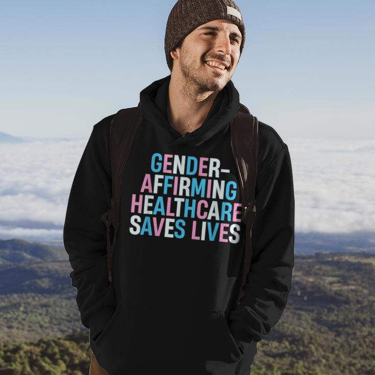 Gender Affirming Healthcare Saves Lives Trans Human Rights Hoodie Lifestyle