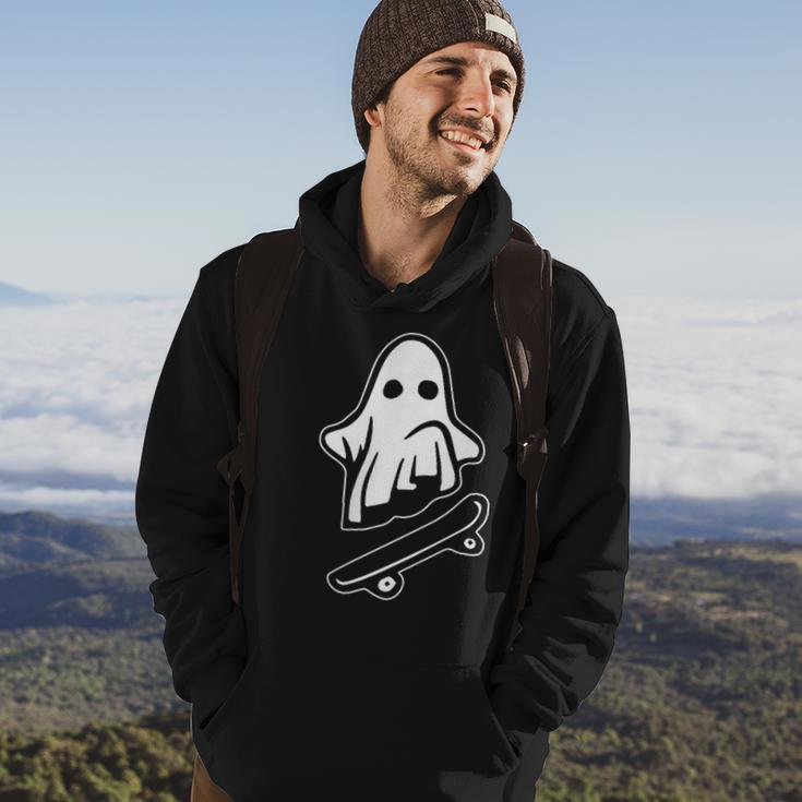 Ghost Skateboarding Halloween Costume Ghoul Spirit Hoodie Lifestyle