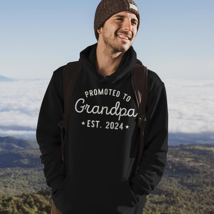 Grandpa Est 2024 For Fathers Day Soon To Be Grandpa 2024 Hoodie Lifestyle