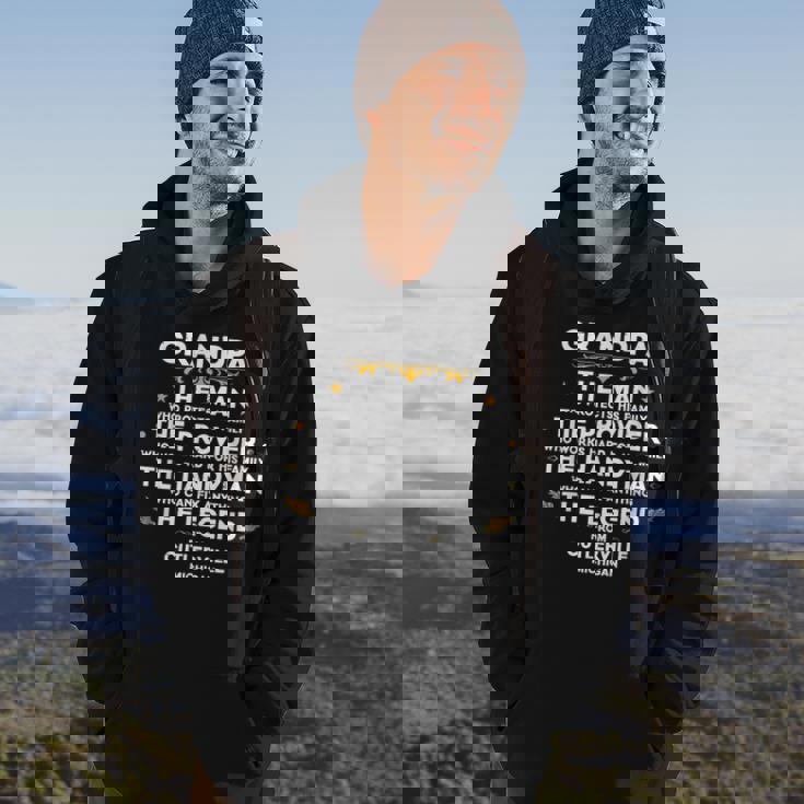 Grandpa Family Quote Usa City Cutlerville Michigan Hoodie Lifestyle