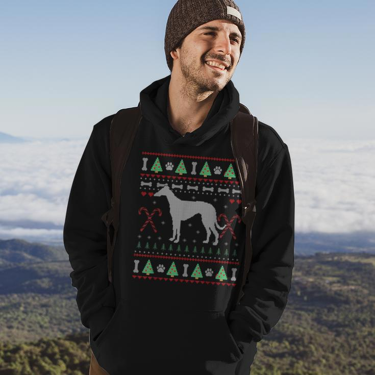 Greyhound Ugly Sweater Christmas Dog Lover Hoodie Lifestyle
