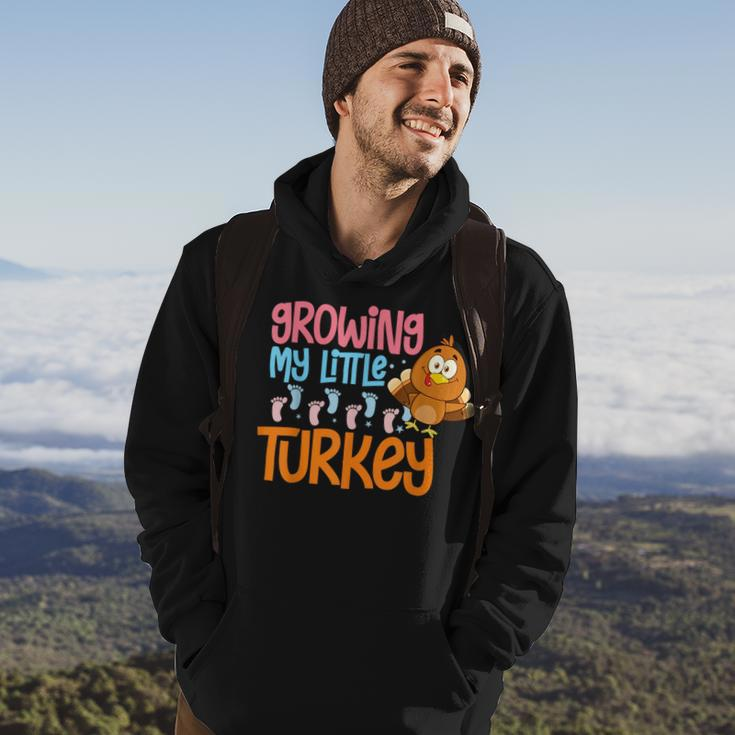 Growing My Turkey Thanksgiving Pregnancy Announcement Hoodie Lifestyle