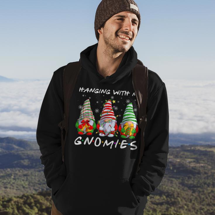 Hanging With Gnomies Gnomes Light Christmas Pajamas Mathicng Hoodie Lifestyle