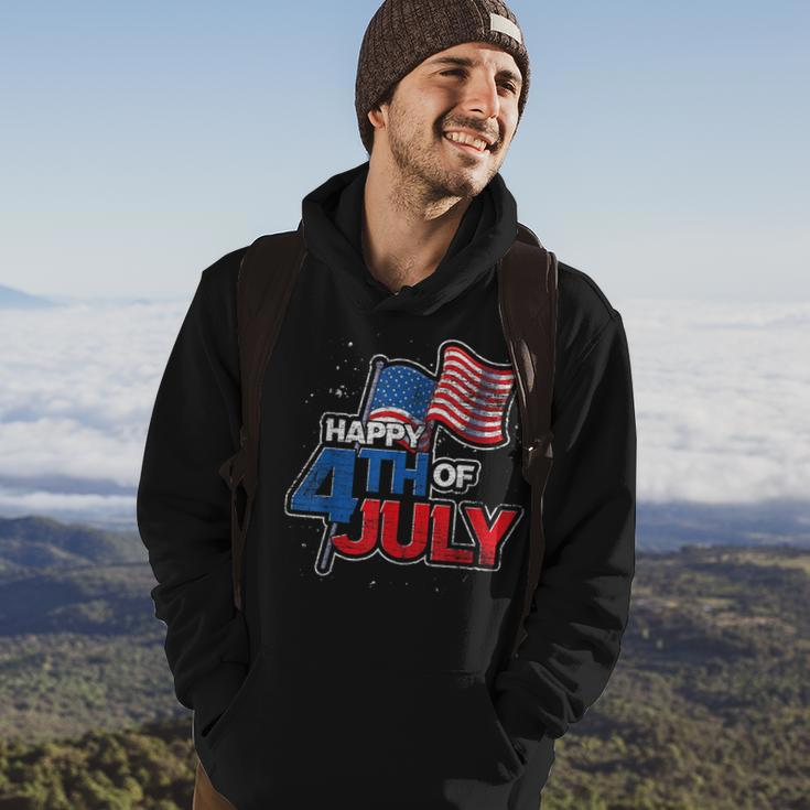 Happy 4Th Of July Us Flag United States Liberty 4Th Of July Hoodie Lifestyle