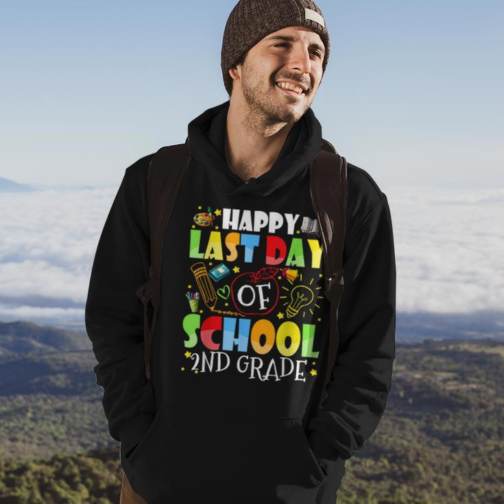 Happy Last Day Of School 2Nd Grade Funny Hello Summer Hoodie Lifestyle