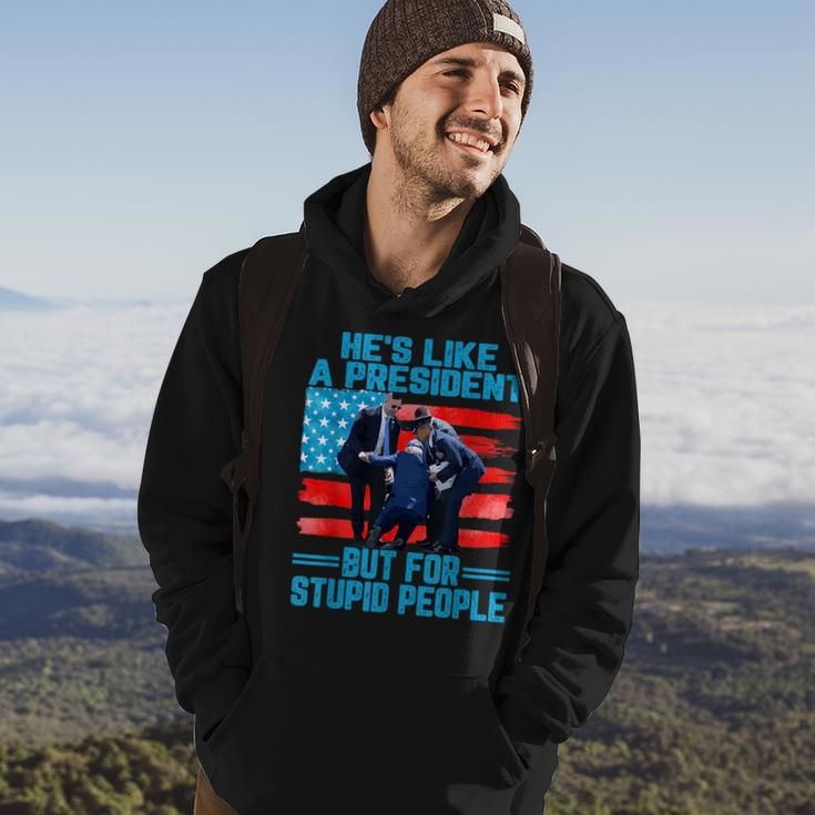 Hes Like A President But For Stupid People Biden Falling Hoodie Lifestyle