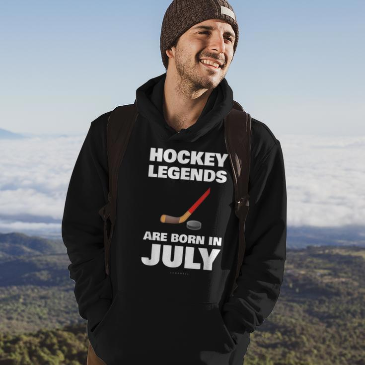 Hockey Legends Are Born In July Funny Hockey Hockey Funny Gifts Hoodie Lifestyle