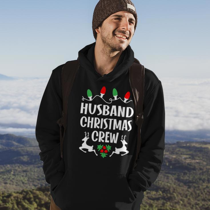 Husband Name Gift Christmas Crew Husband Hoodie Lifestyle