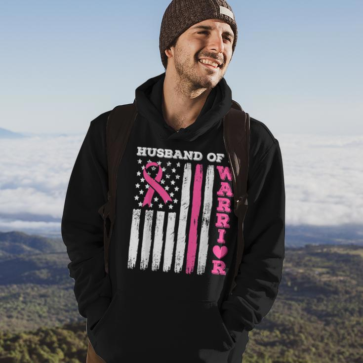 Husband Of A Warrior Breast Cancer Awareness Hoodie Lifestyle