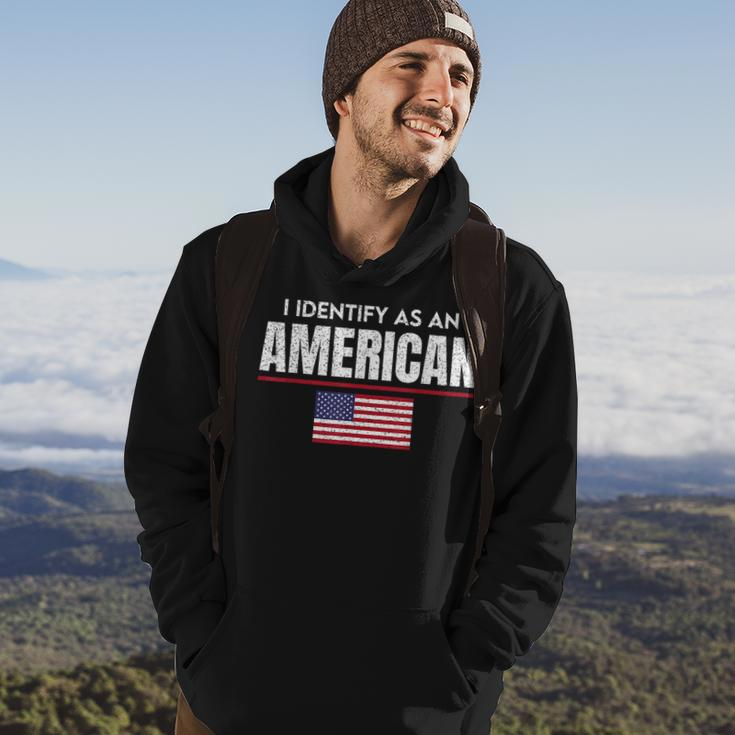 I Identify As An American No Identity Politics Usa Flag Usa Funny Gifts Hoodie Lifestyle