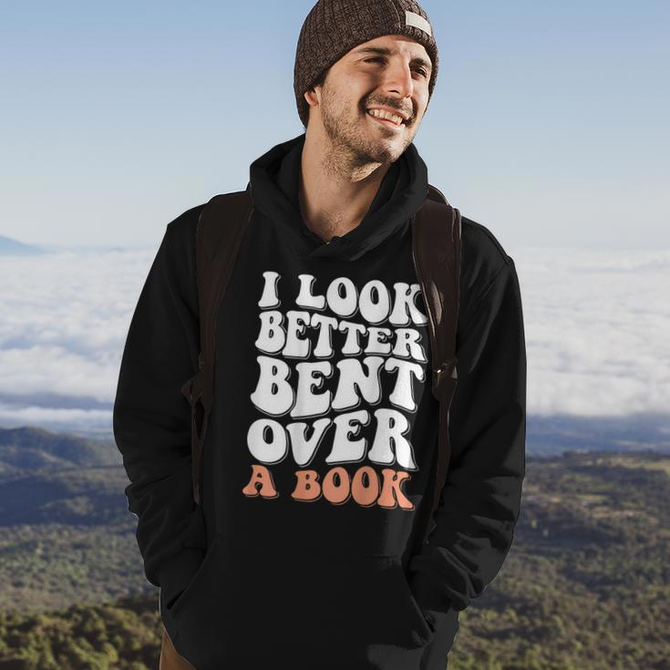 I Look Better Bent Over A Book Hoodie Lifestyle