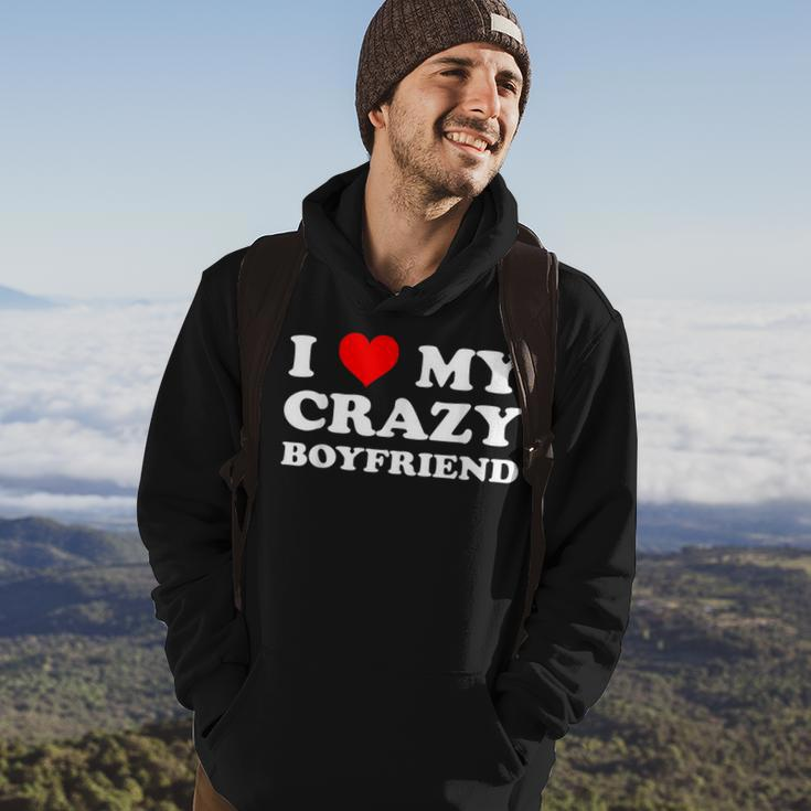 I Love My Crazy Boyfriend Bf - I Heart My Crazy Boyfriend Hoodie Lifestyle