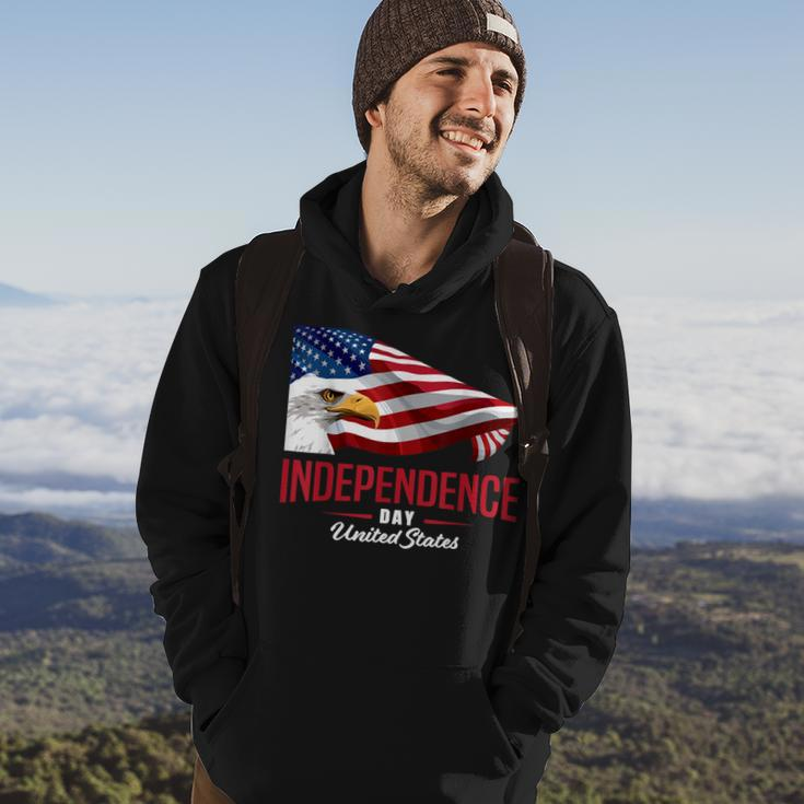 Independence Day 4Th July Flag Patriotic Eagle Hoodie Lifestyle