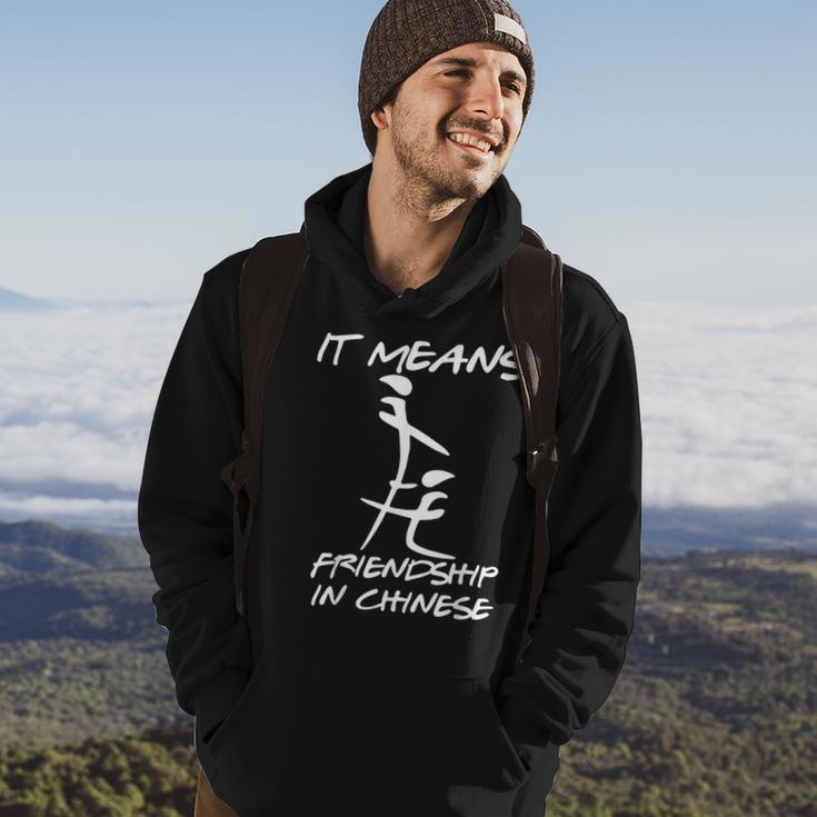 It Means Friendship In Chinese Funny Sarcasm Hoodie Lifestyle
