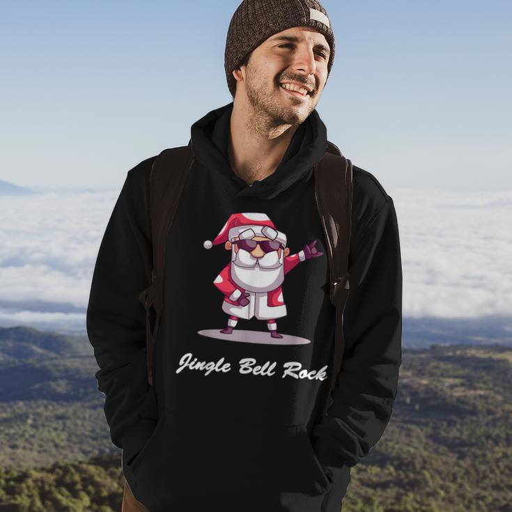 Jingle Bell Rock Santa Christmas Sweater- Hoodie Lifestyle