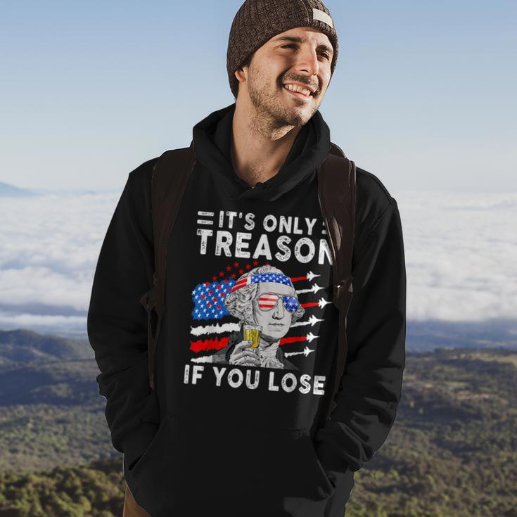 July George Washington 1776 - Its Only Treason If You Lose Hoodie Lifestyle