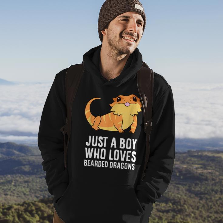 Just A Boy Who Loves Bearded Dragons Hoodie Lifestyle