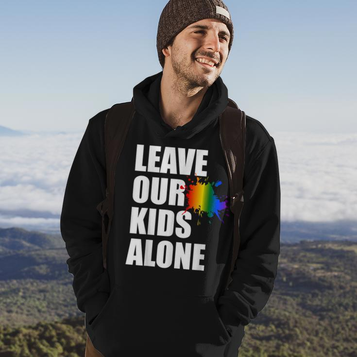 Leave Our Kids Alone Usa Pride Flag Antiwoke Anti Liberal Pride Month Funny Designs Funny Gifts Hoodie Lifestyle
