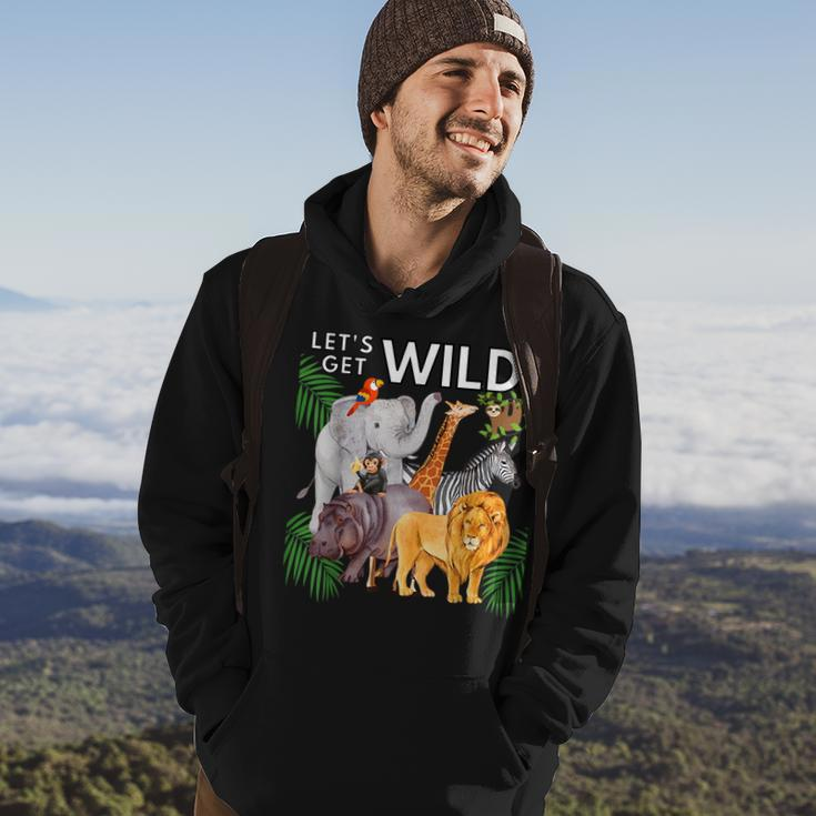 Lets Get Wild Animals Zoo Safari Party A Day At The Zoo Hoodie Lifestyle