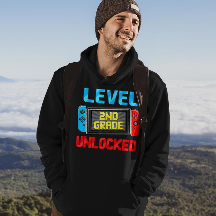 Level 2Nd Grade Unlocked Back To School First Day Boy Girl Hoodie Lifestyle