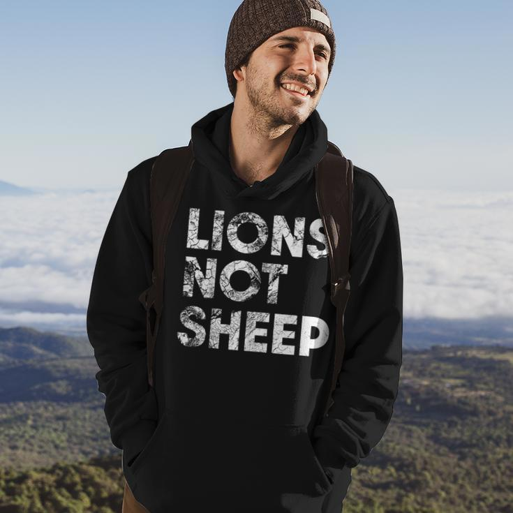 Lions Not Sheep Hoodie Lifestyle