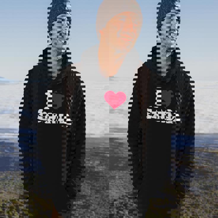 I Love Samba Hoodie Lifestyle