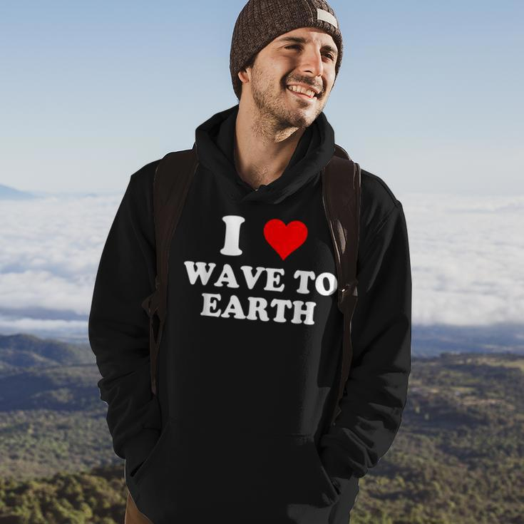 I Love Wave To Earth I Heart Wave To Earth Red Heart Hoodie Lifestyle