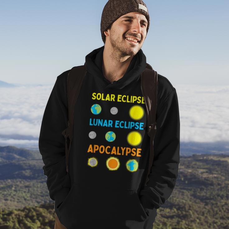 Lunar Solar Eclipse And Apocalypse Science Hoodie Lifestyle