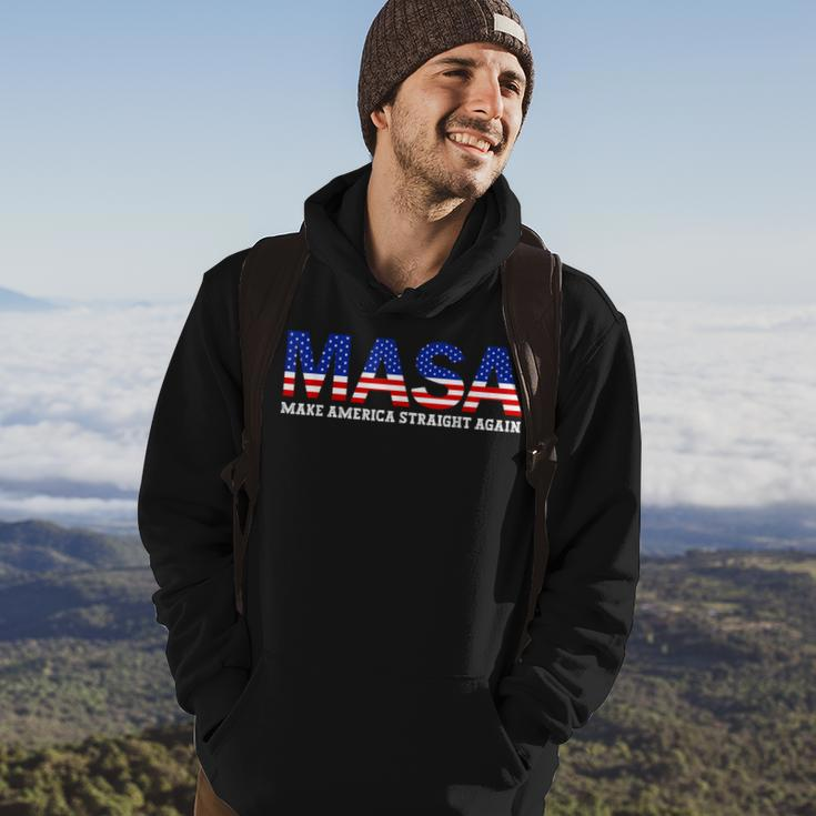 Make America Straight Again Political Funny Masa 4Th Of July Hoodie Lifestyle