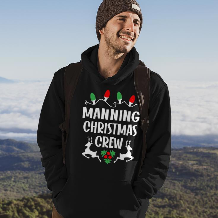 Manning Name Gift Christmas Crew Manning Hoodie Lifestyle