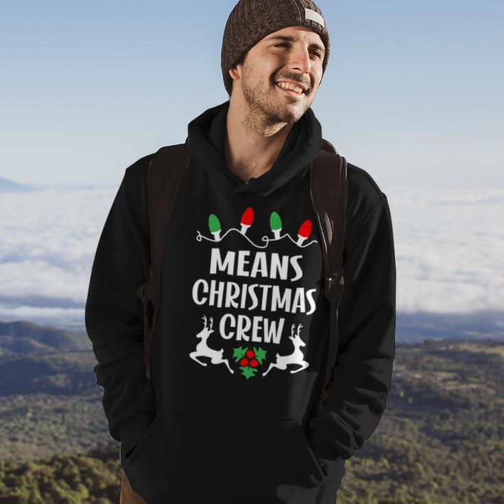 Means Name Gift Christmas Crew Means Hoodie Lifestyle