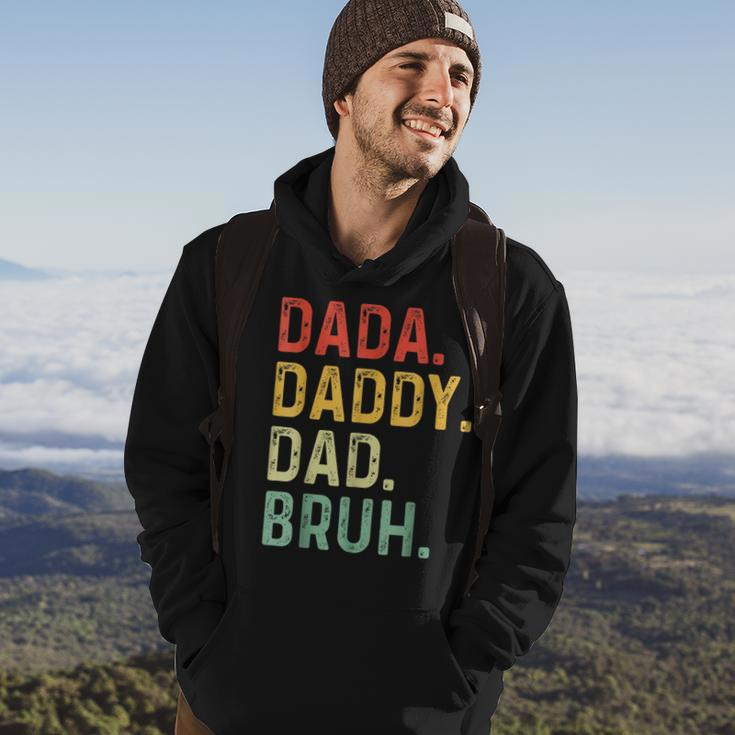 Men Dada Daddy Dad Bruh Fathers Day Vintage Funny Father Hoodie Lifestyle