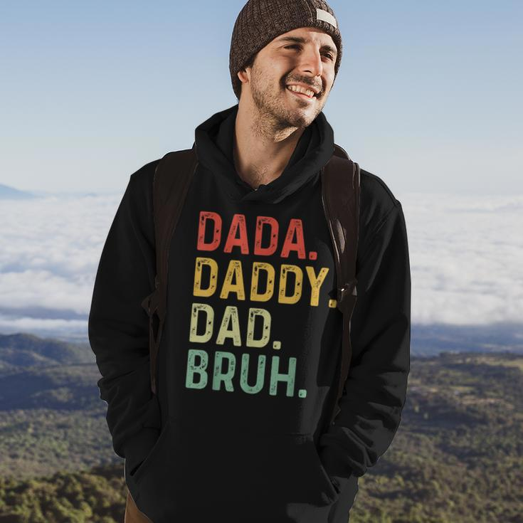 Men Dada Daddy Dad Bruh Fathers Day Vintage Funny Father Hoodie Lifestyle