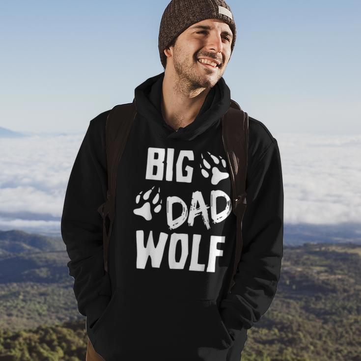 Mens Big Dad Wolf Costume Halloween Daddy Funny Dad Fathers Day Hoodie Lifestyle