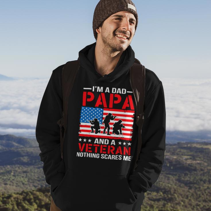 Mens Im A Dad Papa And A Veteran For Dad Fathers Day Grandpa 22 Hoodie Lifestyle