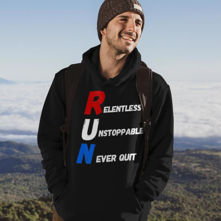 Motivational Running Training Acronym Workout Gym Quote Hoodie Lifestyle