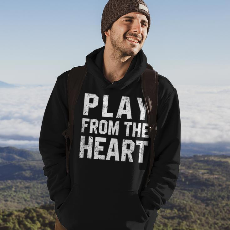 Motivational Volleyball Quotes Play From The Heart Sport Hoodie Lifestyle