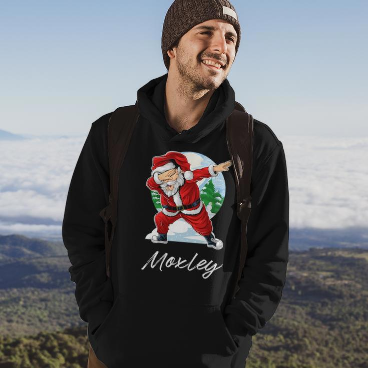Moxley Name Gift Santa Moxley Hoodie Lifestyle
