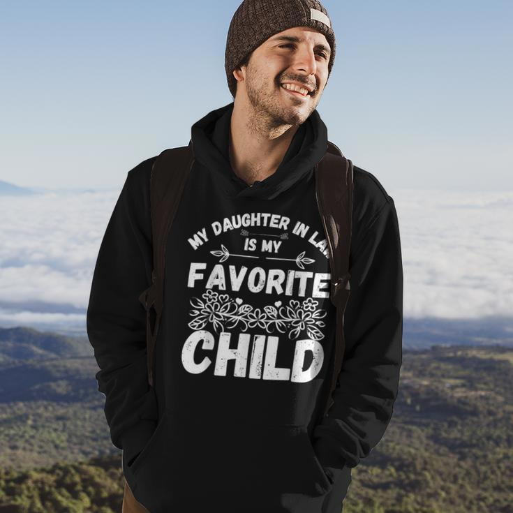 My Daughter In Law Is My Favorite Child Funny Fathers Day Hoodie Lifestyle