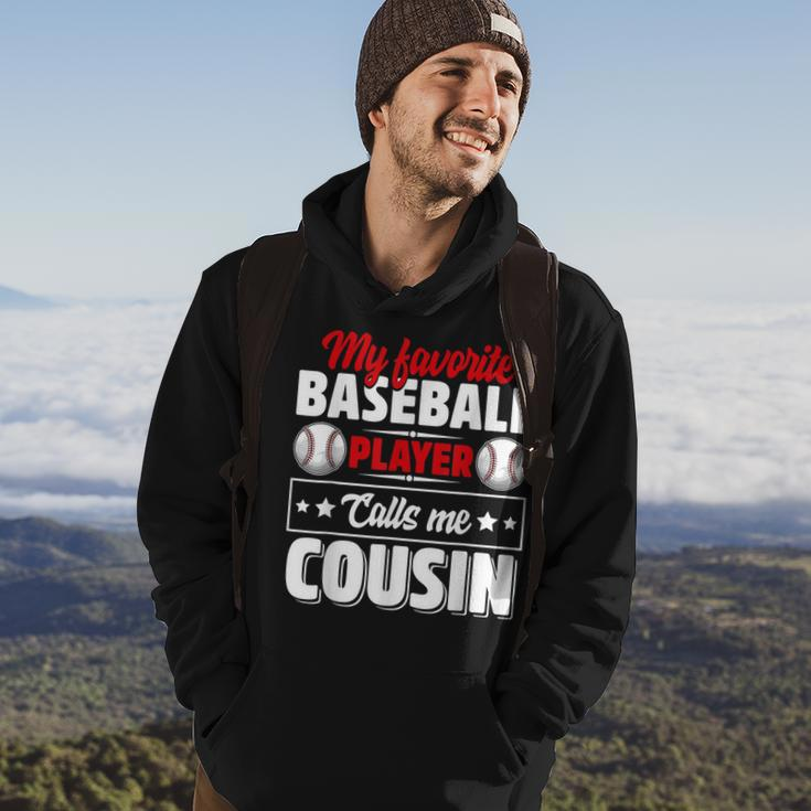 My Favorite Baseball Player Calls Me Cousin Fathers Day Hoodie Lifestyle